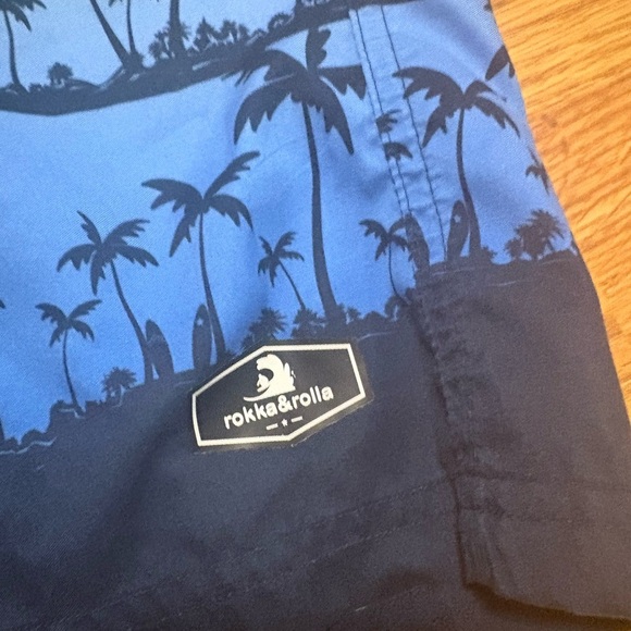 Colorful Palm Tree Swim Shorts - Picture 2 of 5